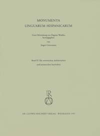 Die tartessischen, keltiberischen und lusitanischen Inschriften