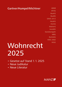 Vorderes Coverbild Wohnrecht 2025