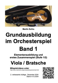 Grundausbildung im Orchesterspiel, Viola, Band 1