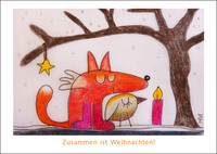 Vorderes Coverbild Miri - Zusammen ist Weihnachten! - Briefkarte ohne Umschlag