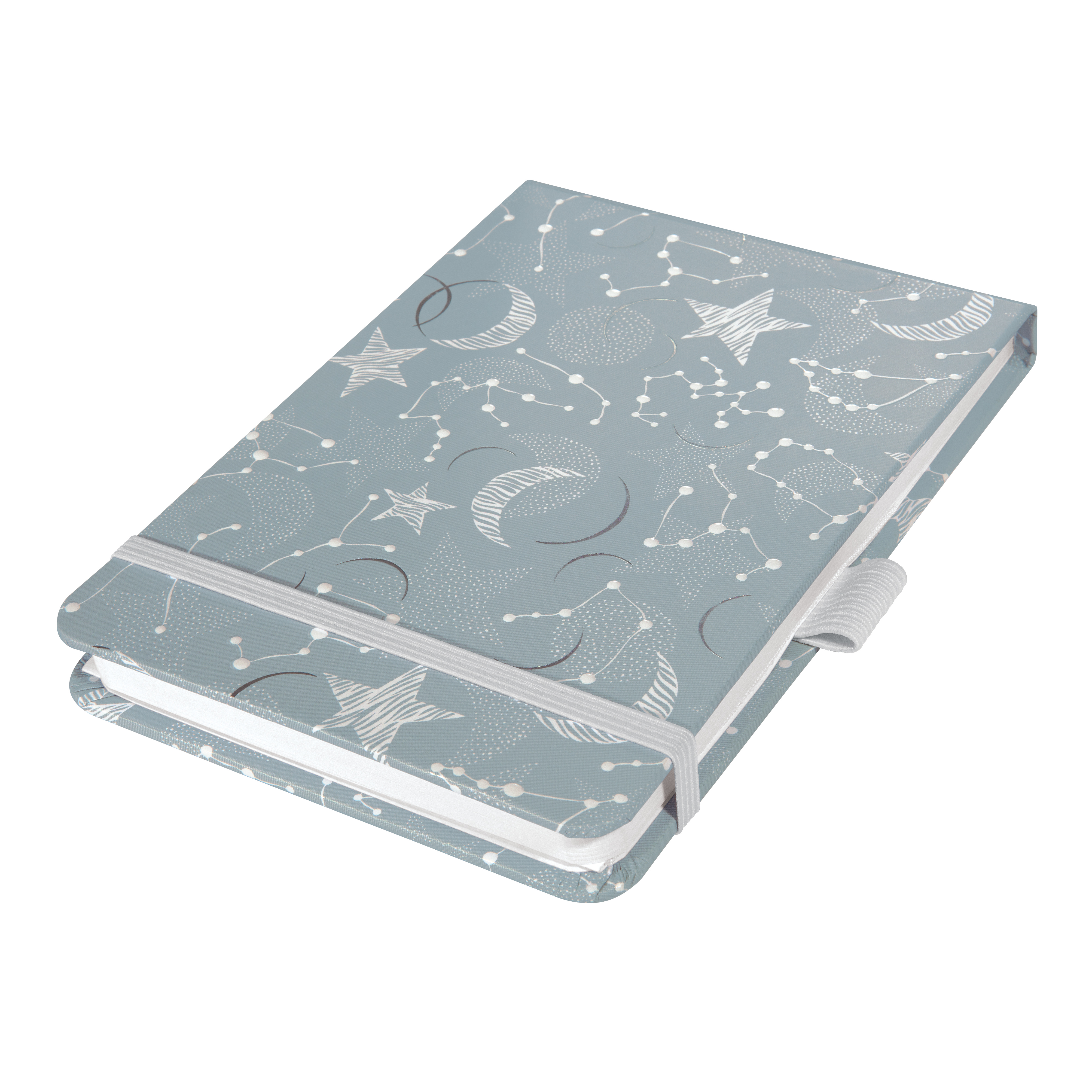 SIGEL JN348 Notizblock Jolie, A6+, dotted, grau, weiß
