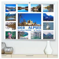 Der Alpsee im schönen Allgäu (hochwertiger Premium Wandkalender 2025 DIN A2 quer), Kunstdruck in Hochglanz