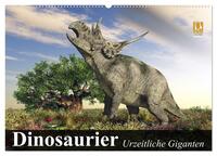 Dinosaurier. Urzeitliche Giganten (Wandkalender 2025 DIN A2 quer), CALVENDO Monatskalender