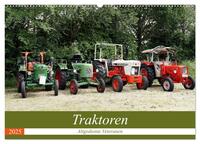 Traktoren - Altgediente Veteranen (Wandkalender 2025 DIN A2 quer), CALVENDO Monatskalender