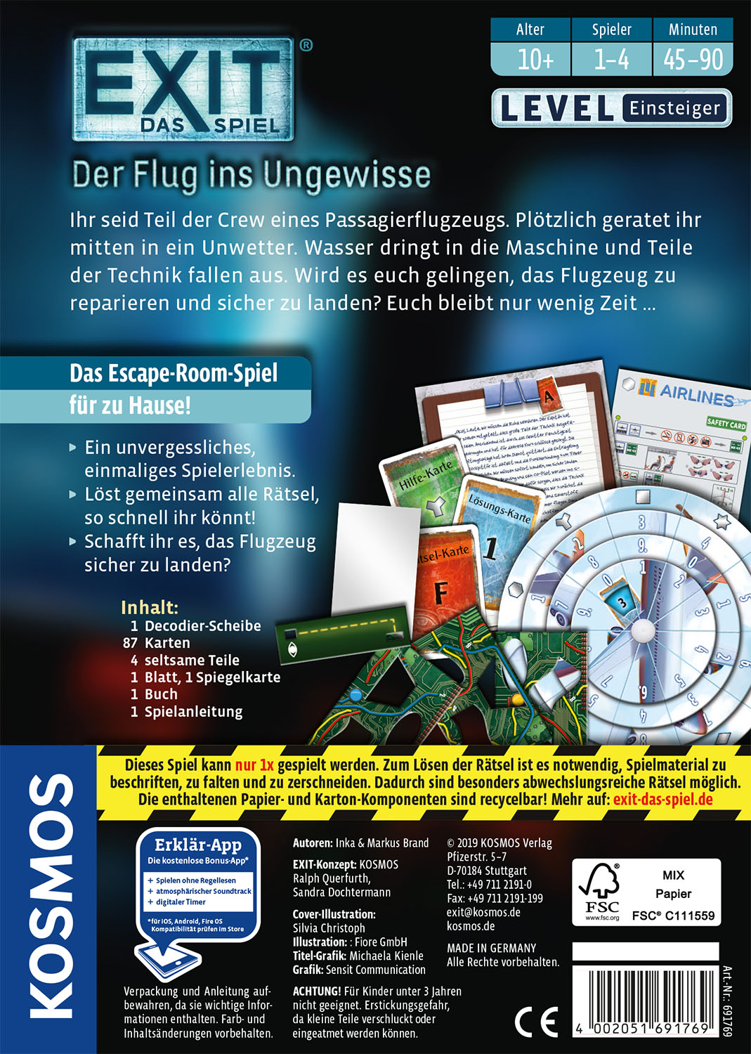 Rückseitencover EXIT® Der Flug ins Ungewisse (E)