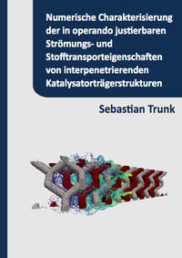 Numerische Charakterisierung der in operando justierbaren Strömungs- und Stoffransporteigenschaften von interpenetrierenden Katalysatorträgerstrukturen