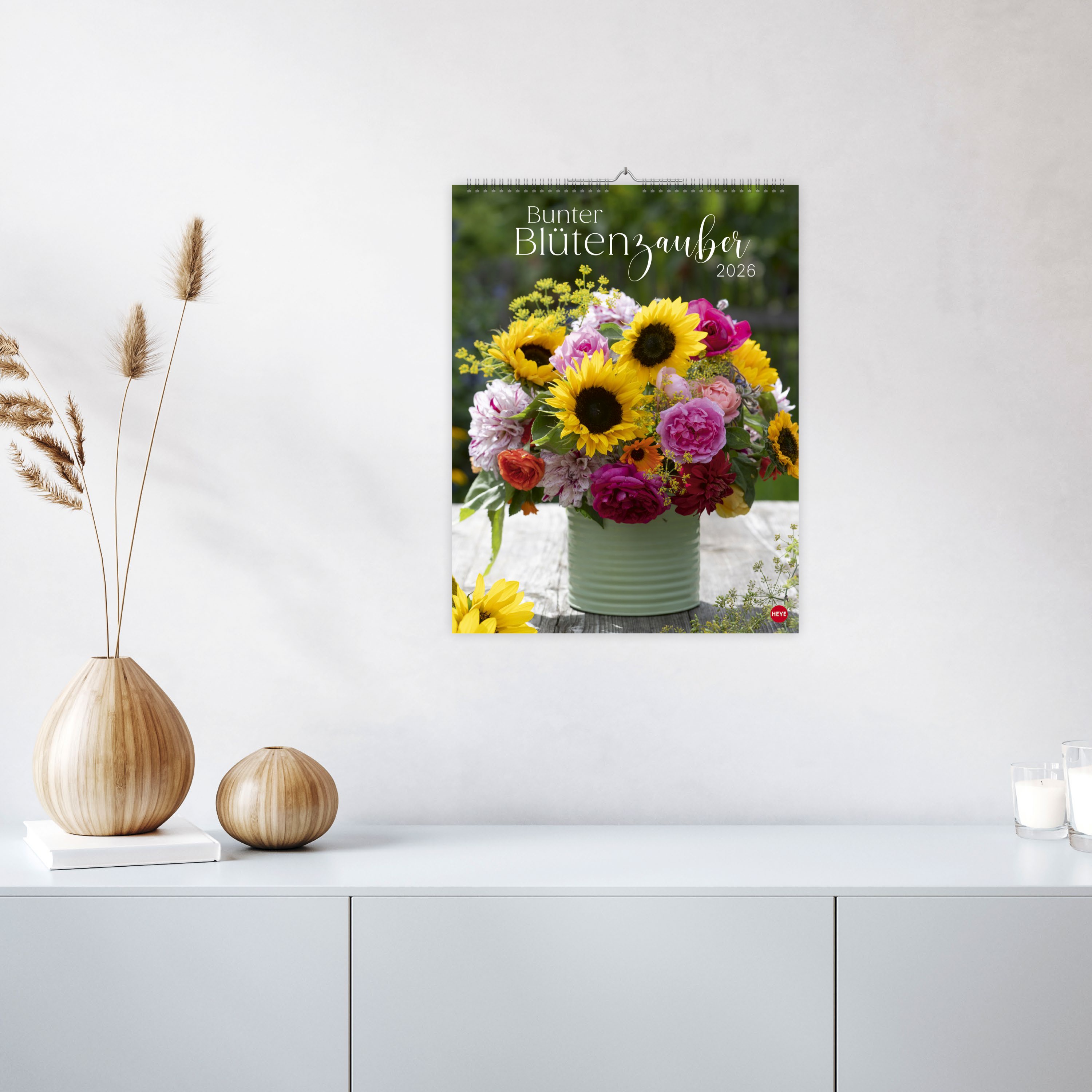 Bunter Blütenzauber Posterkalender 2026