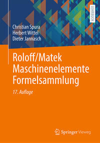Vorderes Coverbild Roloff/Matek Maschinenelemente Formelsammlung