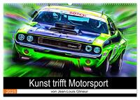 Kunst trifft Motorsport (Wandkalender 2025 DIN A2 quer), CALVENDO Monatskalender
