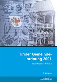 Vorderes Coverbild Tiroler Gemeindeordnung 2001
