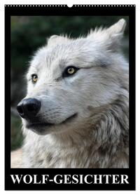Wolf-Gesichter (Wandkalender 2026 DIN A2 hoch), CALVENDO Monatskalender