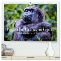 Tierische Charakterköpfe (hochwertiger Premium Wandkalender 2025 DIN A2 quer), Kunstdruck in Hochglanz