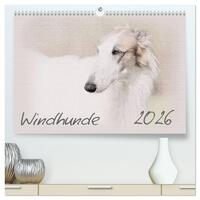 Windhunde 2026 (hochwertiger Premium Wandkalender 2026 DIN A2 quer), Kunstdruck in Hochglanz