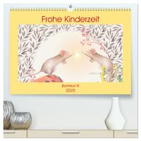 Frohe Kinderzeit (hochwertiger Premium Wandkalender 2025 DIN A2 quer), Kunstdruck in Hochglanz