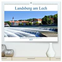 Landsberg am Lech - Die liebenswerte und romantische Stadt am Fluss (hochwertiger Premium Wandkalender 2025 DIN A2 quer), Kunstdruck in Hochglanz