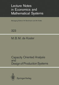 Vorderes Coverbild Capacity Oriented Analysis and Design of Production Systems