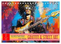 Graffiti & Street Art - Kunstwerke der Straße (Tischkalender 2026 DIN A5 quer), CALVENDO Monatskalender