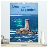 Leuchtturm-Legenden im Westen der Bretagne (hochwertiger Premium Wandkalender 2025 DIN A2 hoch), Kunstdruck in Hochglanz