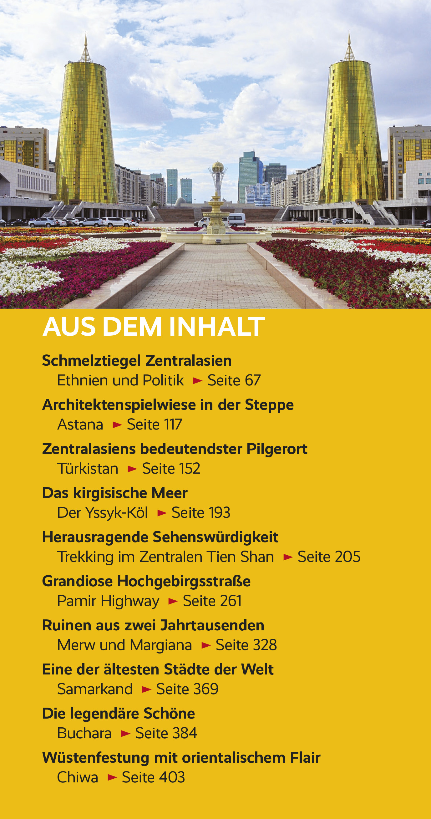 Beispielinhalt (Bild) TRESCHER Reiseführer Zentralasien