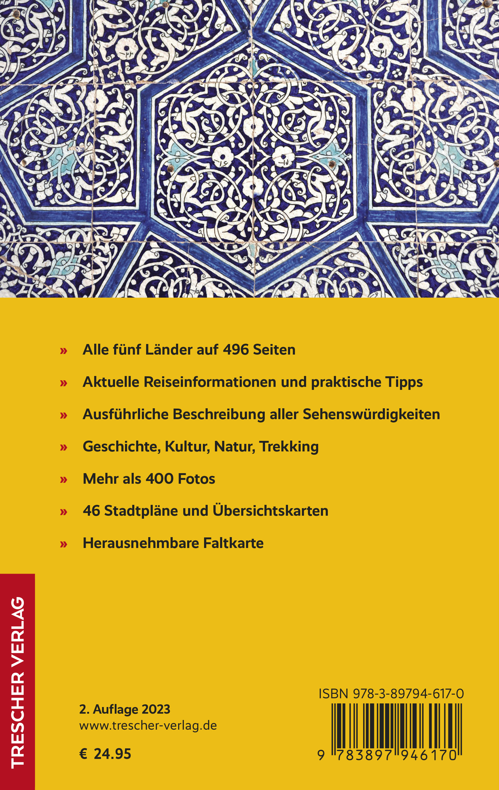 Rückseitencover TRESCHER Reiseführer Zentralasien