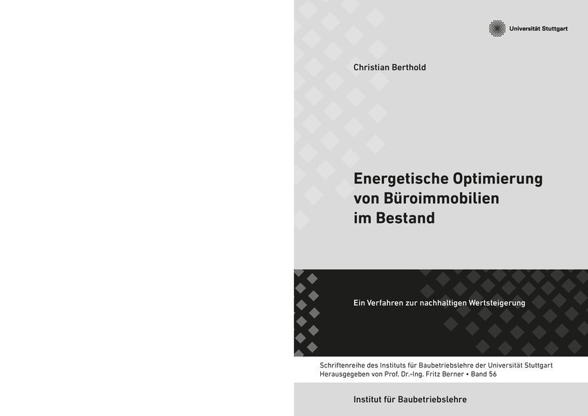 Energetische Optimierung von Büroimmobilien im Bestand