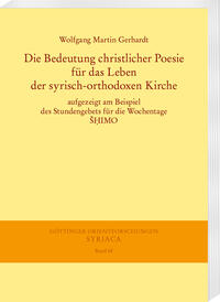 Vorderes Coverbild Die Bedeutung christlicher Poesie für das Leben der syrisch-orthodoxen Kirche
