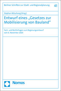 Entwurf eines „Gesetzes zur Mobilisierung von Bauland"