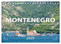 Montenegro - Das Land der schwarzen Berge (Tischkalender 2025 DIN A5 quer), CALVENDO Monatskalender