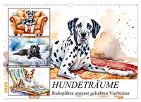 Hundeträume (Wandkalender 2025 DIN A3 quer), CALVENDO Monatskalender