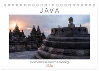Java, Indonesische Insel im Feuerring (Tischkalender 2026 DIN A5 quer), CALVENDO Monatskalender