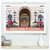 Stippvisite in London (hochwertiger Premium Wandkalender 2026 DIN A2 quer), Kunstdruck in Hochglanz