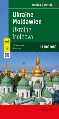 Vorderes Coverbild Ukraine - Moldawien, Straßenkarte 1:1.000.000, freytag & berndt
