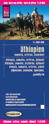Reise Know-How Landkarte Äthiopien, Somalia, Eritrea, Dschibuti (1:1.800.000)