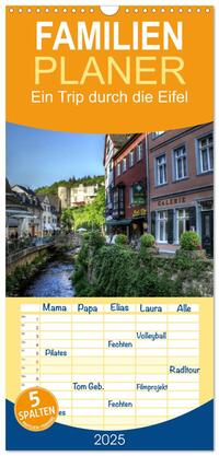 Familienplaner 2025 - Ein Trip durch die Eifel mit 5 Spalten (Wandkalender, 21 x 45 cm) CALVENDO