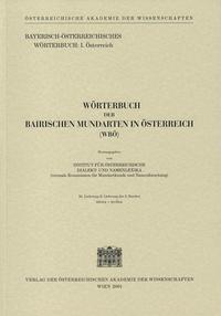 Wörterbuch der bairischen Mundarten in Österreich (WBÖ) / Wörterbuch der Bairischen Mundarten in Österreich 34. Lieferung (2. Lieferung des 5. Bandes)