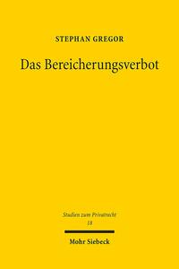 Das Bereicherungsverbot
