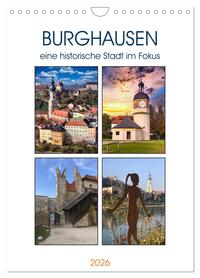Burghausen, eine historische Stadt im Fokus (Wandkalender 2026 DIN A4 hoch), CALVENDO Monatskalender