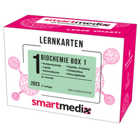 SmartMedix Lernkarten Biochemie Box 1: Kohlenhydrate, Lipide, Aminosäuren und ihre Stoffwechsel, Peptide und Proteine, Citratzyklus und Atmungskette