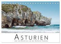 Asturien - Von der Küste bis zu den Gipfeln Europas (Tischkalender 2025 DIN A5 quer), CALVENDO Monatskalender