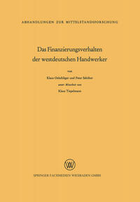Das Finanzierungsverhalten der westdeutschen Handwerker