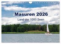 Masuren 2026 - Land der 1000 Seen (Wandkalender 2026 DIN A4 quer), CALVENDO Monatskalender