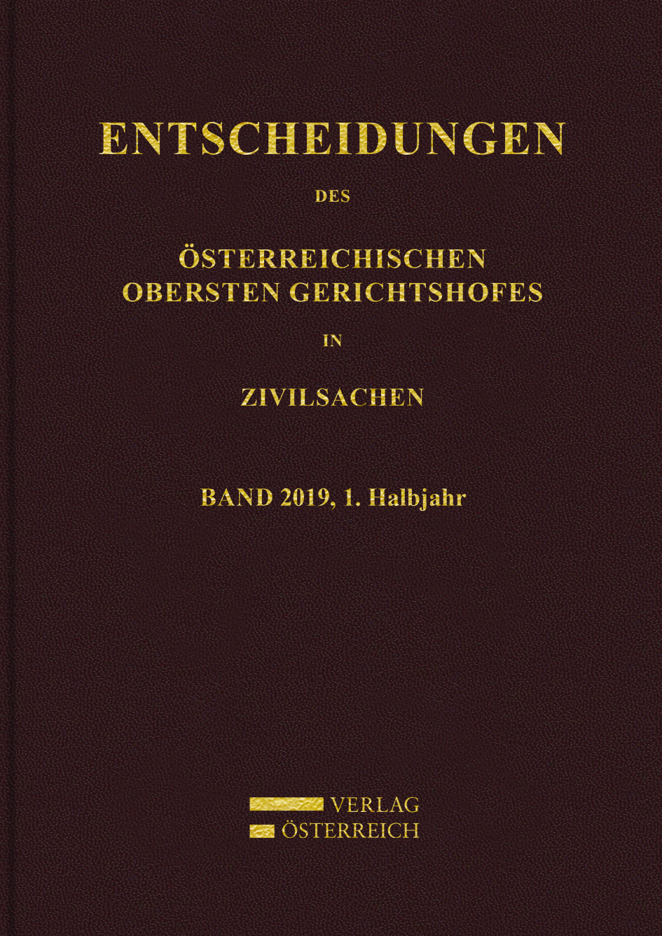 Entscheidungen des Obersten Gerichtshofes in Zivilsachen
