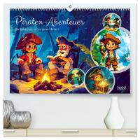 Piraten-Abenteuer - Die Reise zum verborgenen Schatz (hochwertiger Premium Wandkalender 2026 DIN A2 quer), Kunstdruck in Hochglanz