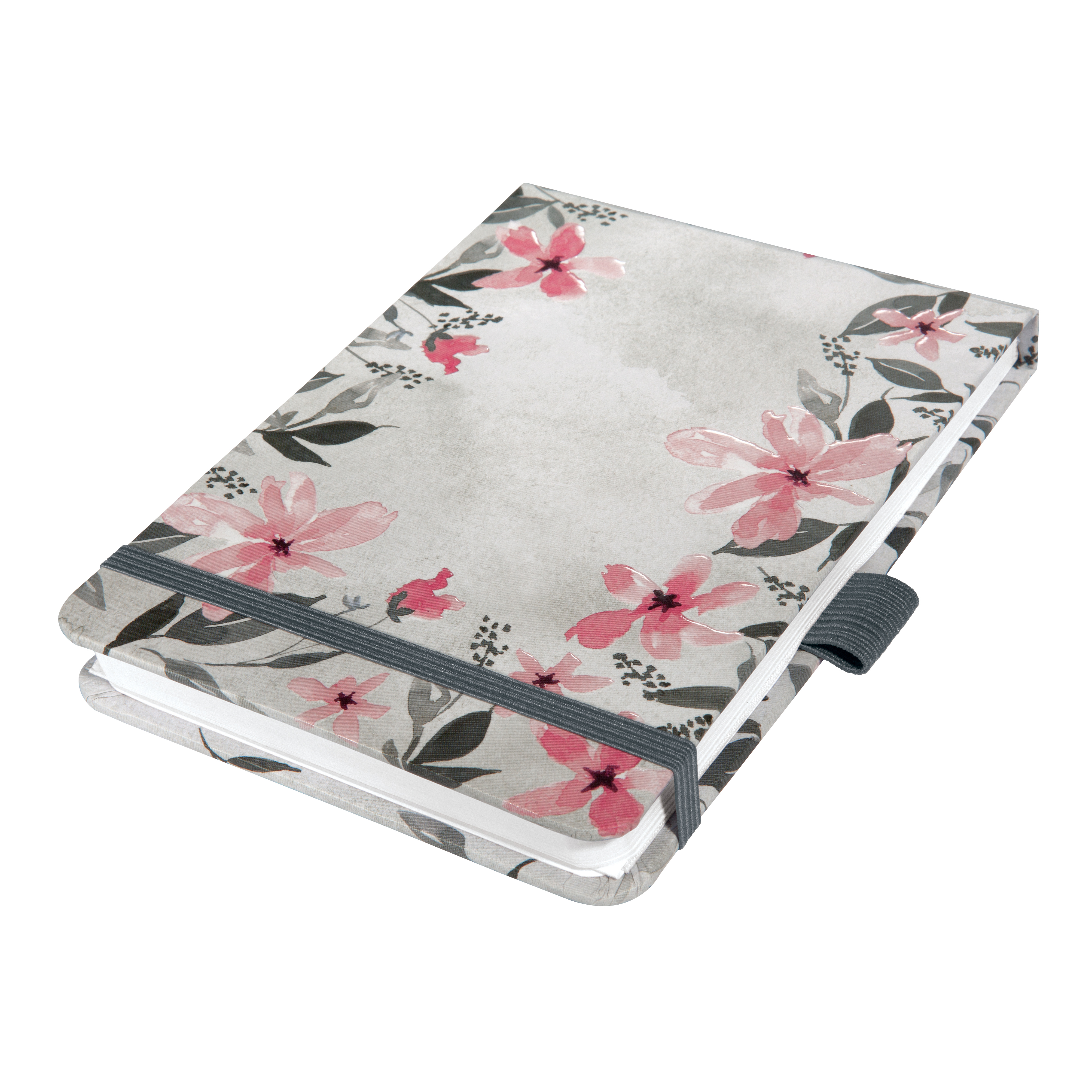 SIGEL JN398 Notizblock Jolie, A6+, dotted, grau, rosa