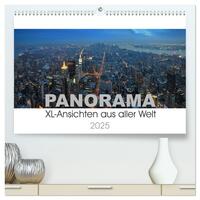Vorderes Coverbild Panorama. XL-Ansichten aus aller Welt (hochwertiger Premium Wandkalender 2025 DIN A2 quer), Kunstdruck in Hochglanz
