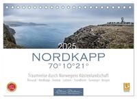 Nordkapp - Norwegens Küstenlandschaft (Tischkalender 2025 DIN A5 quer), CALVENDO Monatskalender