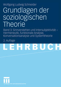 Vorderes Coverbild Grundlagen der soziologischen Theorie