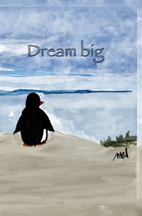 Vorderes Coverbild Notizbuch - Dream big