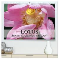 Lotos - Symbol für Reinheit und Kraft (hochwertiger Premium Wandkalender 2025 DIN A2 quer), Kunstdruck in Hochglanz