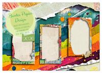 Buntes Papier Design (Wandkalender 2026 DIN A2 quer), CALVENDO Monatskalender